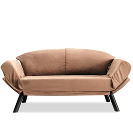 Atelier Del Sofa Genzo - Sofá cama de 2 plazas - Marrón claro